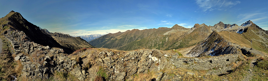 Passo di Tartano (2108 m) con le sue fortificazioni